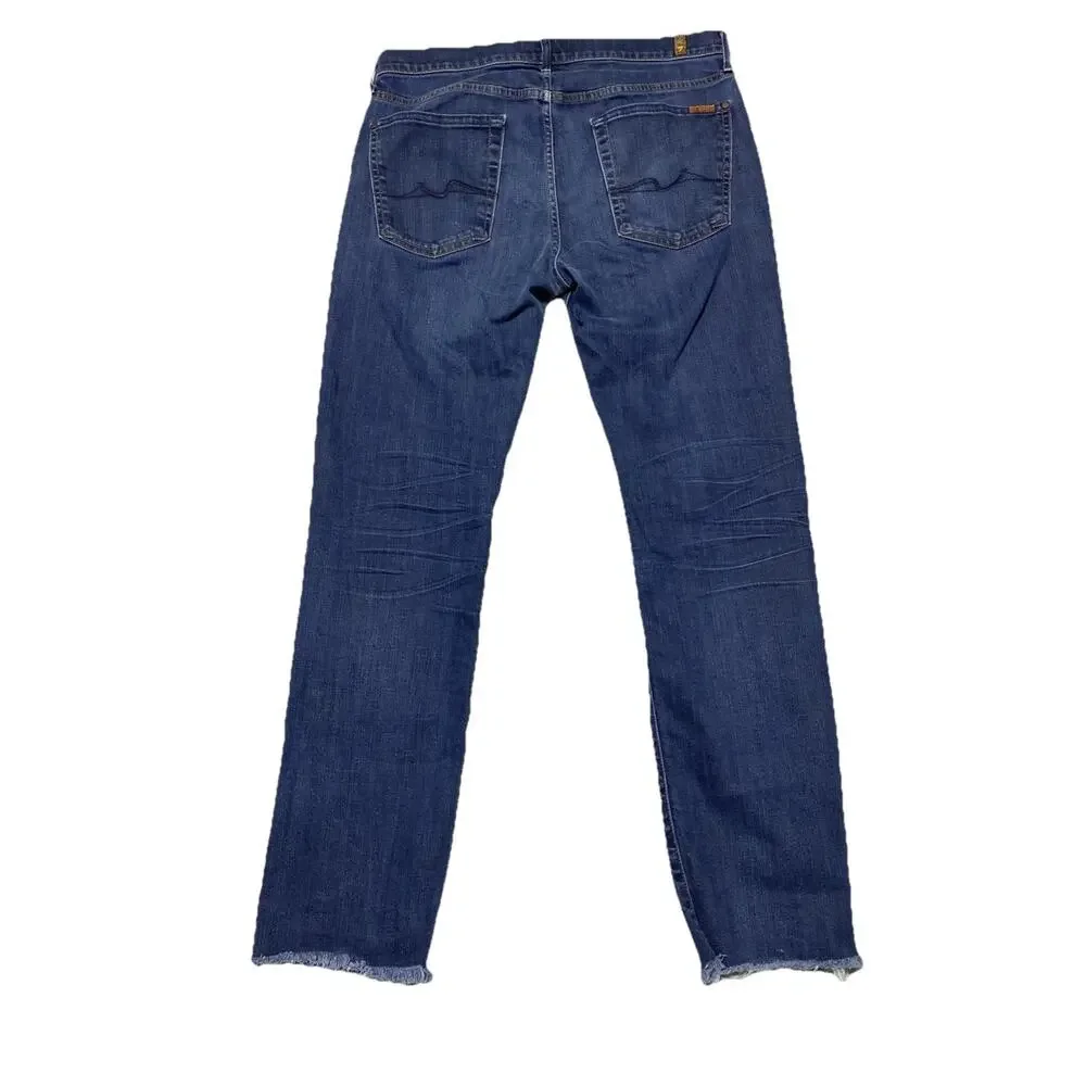 7 For All Mankind Jeans Mens Tag 34 Actual 35x30.5 Slimmy Skinny‎ Tapered USA